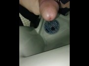 Preview 4 of Quick work jerk and cum at urinal