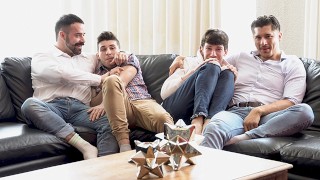 👅TwinkTrade - Naughty Twinks Make A Plan To Seduce And Swap Their Step Daddies During A Movie Night