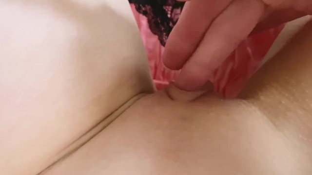 My Panties are Wet and Full of Creamy Discharge! look how I Rub my Clit against it and Cum Hard!