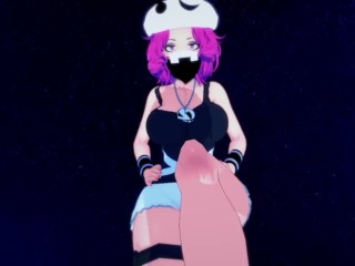 Хентай POV Feet Team Skull Grunt из Pokemon захватил вас на крыше!