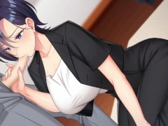 Rin to Shita Tsuma wa GAME | blowjob for the boss in the office