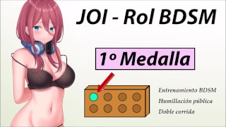 Joi変態ロールアドベンチャースペイン語で第1回Bdsmメダル