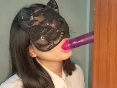 Lemon nan with purple dick in closet 2