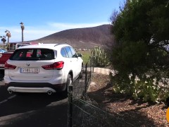 Risky naked walk down the street. Public nudity MiaAmahl