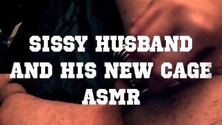 Sissy Husband and his new cage ASMR