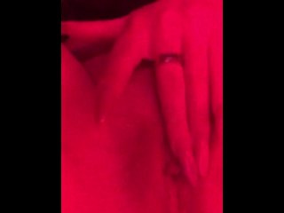 girl masturbating, vertical video, boobs, solo female