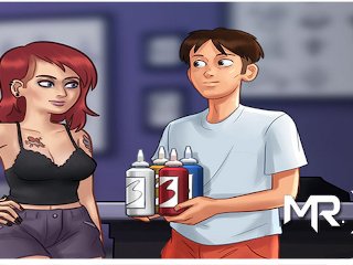 cartoon games, rough, blowjob, summertime saga