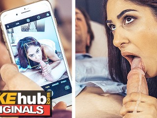 FAKEhub - India Desi Esposa Caliente Filmada Tomando Maridos Infiels Polla Gruesa En Su Coño Peludo Por Cuck