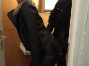 Preview 3 of Public! Young guy fucks the slut without a condom! Public CUM WALK | DAYNIA