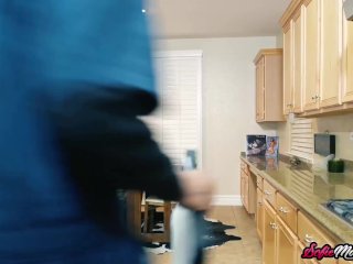 Naughty MILF Sofie Marie Seduces Black Plumber Into Wild Sex screenshot number 1