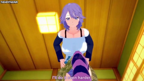 Hentai POV Feet Mizore Shirayuki Rosario + Vampire Pleases You With Her Feet!