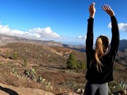 Preview 2 of I get SO HORNY on a ROAD TRIP that I make him stop to FUCK ME at a lookout point - Risky public sex!
