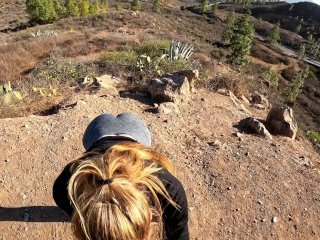 I Get SO HORNY on a ROAD TRIP That I Make Him Stop to FUCKME at aLookout Point - Risky Public Sex!