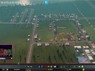 city, skyline, simulation, infrastructure