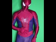 Preview 2 of spiderman piss and cum (TASM2 suit)