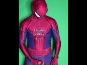 Preview 3 of spiderman piss and cum (TASM2 suit)