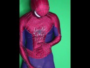 Preview 5 of spiderman piss and cum (TASM2 suit)