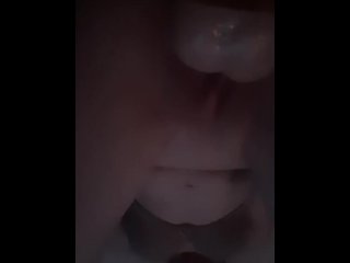 vertical video, huge dildo, masturbation, whore wife