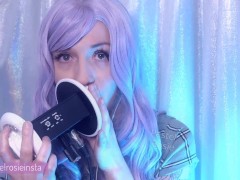 SFW ASMR - Aggressive Ear Licking Makes You Hard - PASTEL ROSIE Fast Wet Ear Eating - Tongue Fetish