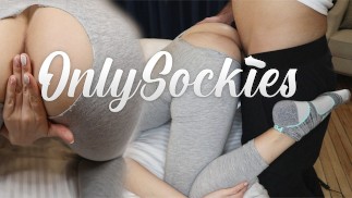 Teen Fucked In Ripped Leggings & Socks