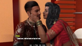 StepGrandma's House: Desi Indiase milf en jongere Guy op bruiloft - Aflevering 45