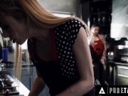 Preview 1 of PURE TABOO Cheated Lesbian Decides To Fuck Her Girlfriends Roommate In the Kitchen