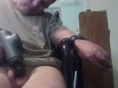 Massage Gun Cock Pounding Til I Bust A Fat Nut! 