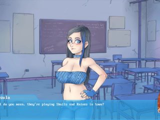 big boobs, hentai vtuber, monster girls, school