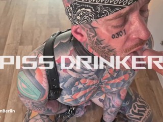 Teaser | Tattooed Inkedbrln Sucks Lucio's Big Dick and Drinks Piss