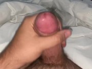 Preview 4 of Horny Scott jerks his super hard cock and fucks rubber pussy until he blows his load