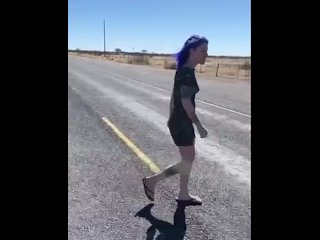 Caught while completely nude Prada Marfa