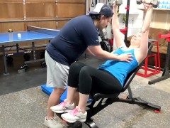 CLIENT FUCKS HER PERSONAL TRAINER - REAL COUPLE ROLE PLAY FANTASY