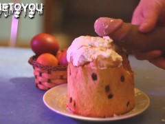 make some cream for easter cake, happy easter to all!
