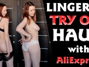 SPICY LINGERIE TRY ON HAUL with ALIEXPRESS NUDE VERSION - Pornhub.com