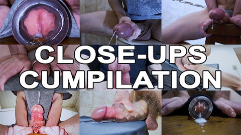 Close-ups cumpilatie #1 - 15 cumshots met close-up weergaven