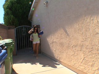 Teen With Small Boobs Seduces Man With A Frisky Blowjob