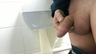 Pissing in public toilet