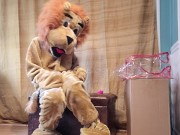 Preview 4 of Squirting in my Lion Mascot Suit