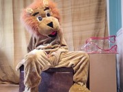 Preview 5 of Squirting in my Lion Mascot Suit