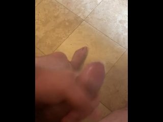 Solo male jerks off in condom