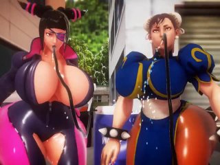 animation, kink, giantess growth, breast expansion