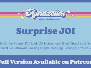 [patreon Exclusive Teaser] Surprise JOI [jerk off Instructions] [gentle Fdom]