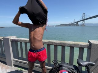 Naked bike ride in San Francisco! undressing outside for everyone to see