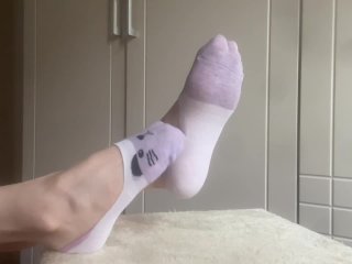 feet, solo female, socks, verified amateurs
