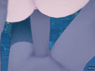 I Cum in a Stranger's Pussy While we Shower - Hentai Hot Animations