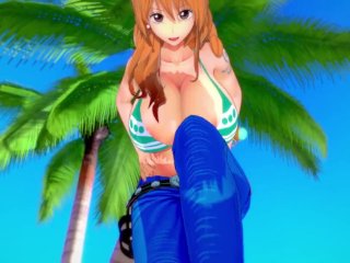 60fps, one piece nami, point of view, nami hentai