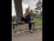 Preview 1 of Masturbation in public park