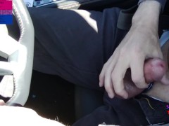 Driving While Horny. Edging The Captains Cock while Driving. Tease and Denial. No Cumming Allowed