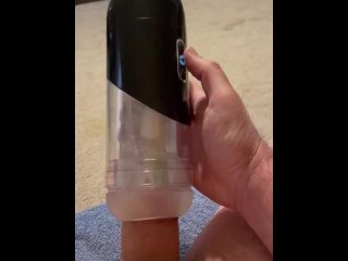 amateur, masturbation, penis suction, toys