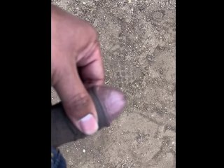 black, kink, outside, tiny cock